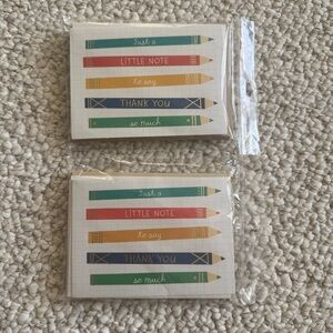 NWT Hallmark Thank You Cards Set 20 Pencil